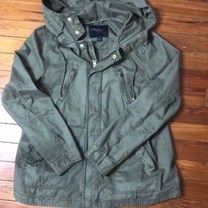 American Eagle Green Army Jacket